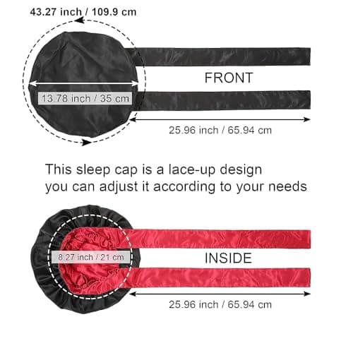 Coubeau Bonnet de Sommeil en Satin Soie pour Bonnet de Nuit Bonnet de Cheveux pour la Nuit pour Femmes Bonnet de Cheveux en Soie pour Femmes
