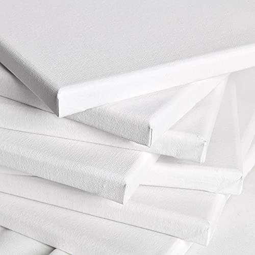 Artina Set de 5 Canvas Toile Peinture 60x80 cm – Tableau Peinture Châssis Entoilés en Bois FSC© – Tableau Toile a Peindre Blanche 100% Coton 280g/m2 – Toiles à Peindre Stable Toile Blanche Akademie