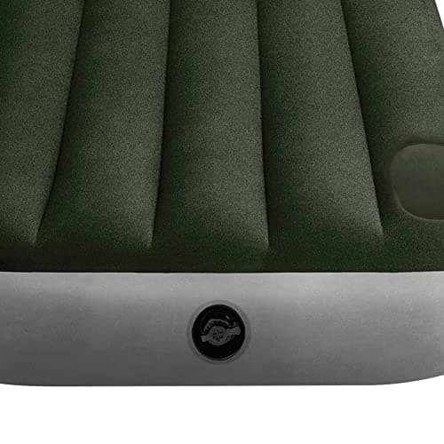 Intex matelas gonflable downy - 1 pers + gonfleur a pied intégré