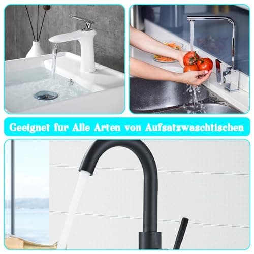 Vordpe Lot de 6 aérateurs M24 en acier inoxydable, 6 joints et 1 clé chromée, filtre de robinetterie pour cuisine et salle de bain