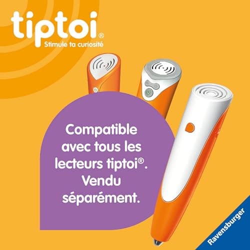 Ravensburger - tiptoi® - Jeu interactif - Globe terrestre interactif - Lecteur vendu séparément - Jeu éducatif électronique, sans écran - Dès 7 ans - version française - 00 191