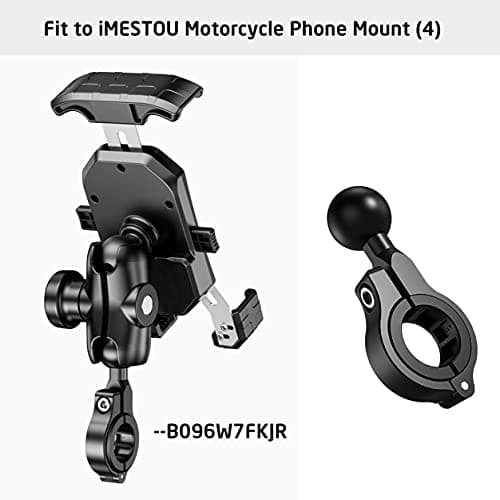Aluminium 1" Ball Base 360° Rotation for 22mm-32mm styr universelt egnet til RAM/iMESTOU Bike Phone Mount Med 1 tommer kugleudtag