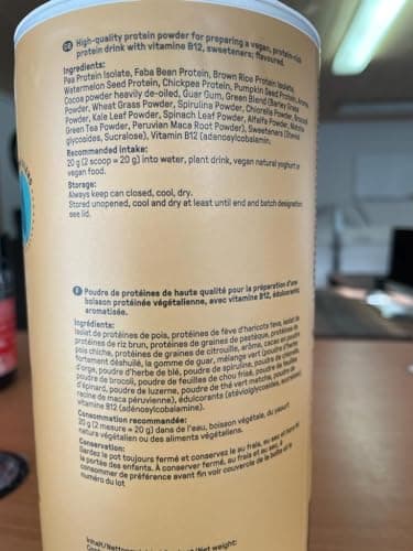 Powerstar PROTEINE VÉGÉTALE 500 g | Vegan protein powder sans soja | Poudre de protéines multicomposants enrichie de 10 superaliments | Fabrication en Allemagne | Musculaire | Caramel salé
