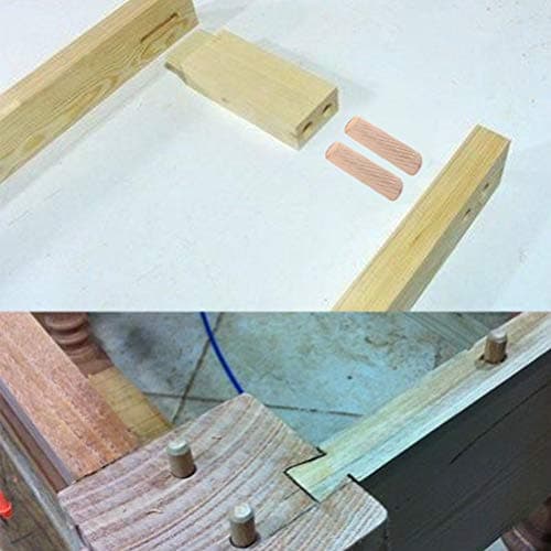 FOROREH 500pcs Chevilles en Bois Assorties M6 M8 M10, Tourillons en Hêtre, Cheville de Meuble φ6 * 30mm / φ8 * 40mm / φ10 * 40mm tourillon Bois pour Meubles en Bois Dur Rainuré