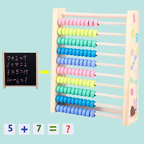 Table de Multiplication en Bois,Numéros Consécutifs en Bois,Bébé Blocs Puzzle Multiplication,Jouet de Table de Multiplication,Table de Multiplication en Bois,Jouets en Bois pour Apprends à Compter