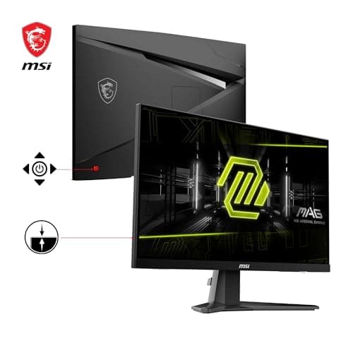MSI MAG 256F Écran Gaming 24,5 Pouces FHD - Dalle Rapid IPS 1920 x 1080, 180 Hz / 1ms GtG, gamut sRGB 127%, Design sans Cadre, HDR Ready - DisplayPort 1.2a,HDMITM CEC
