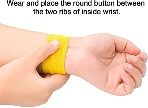 Notherss Bracelet Anti Nausée 8 Paires Bandes sans effets secondaires pour enfants et adultes, mal de voiture, Mal de mer, grossesses et de voyage (couleur aléatoire)
