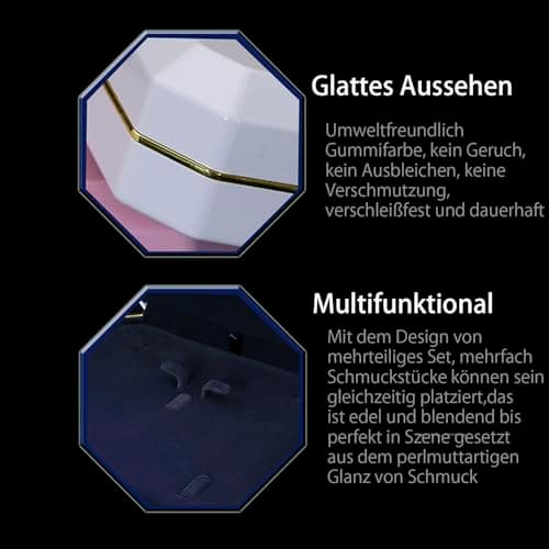 HSLFUAI Big necklace box Présentoir de collier avec lumière LED, grande boîte à colliers, boîtes à colliers pour bijoux