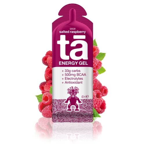 TA ENERGY - Gel Energétique - Salted Raspberry x24 - Energie - Sodium - BCAA - Antioxydants - Idéal pendant les activités sportives 133Kcal