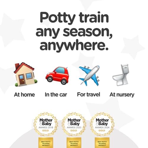 My Carry Potty - Pot de Voyage Vert Pastel, Meilleur Siège de Toilette Portable pour les Tout-Petits et les Enfants à Emporter Partout