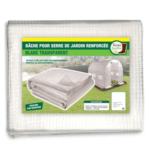 OSE Bâche pour Serre Tunnel Blanche Transparente 6 m2