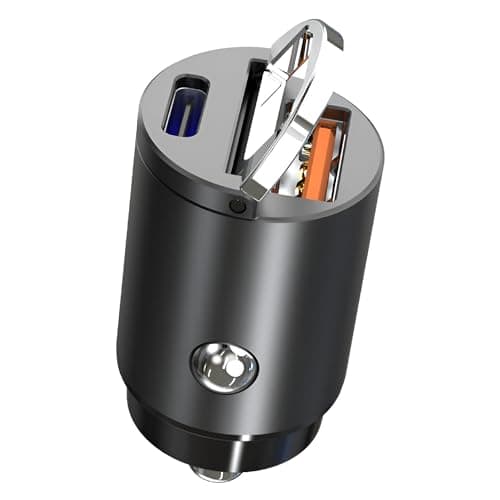 MMOBIEL USB-C Adaptateur Chargeur Voiture – 45W Allume Cigare USB Charger Rapide - Chargeur Téléphone Auto Compact - Double Chargeur USB Compatible avec iPhone 16 15 14 13 Pro Max, Samsung S24 S23 S22