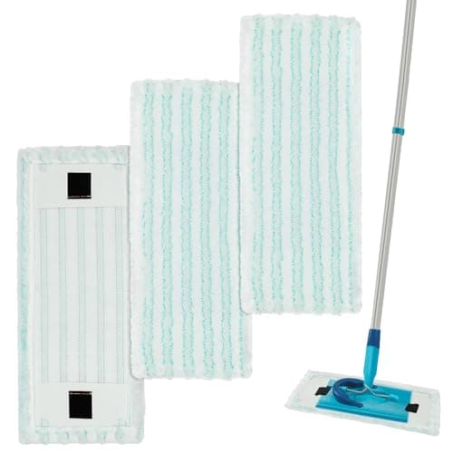 Balais Serpillères de Rechange, Serpillères en Microfibre pour Leifheit Clean Twist M Ergo Micro Duo, Remplacement des Têtes de Recharge de Vadrouille Chiffon 3 Pièces