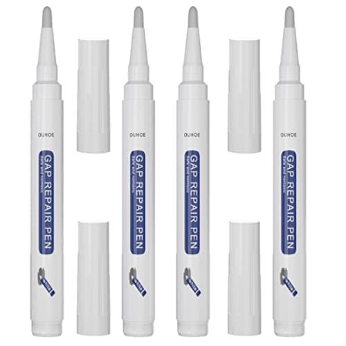 XPEX Lot de 4 Bâtons De Coulis Blancs Pour Carrelage Mural, Peinture Carrelage Salle De Bain,peinture Carrelage Cuisine