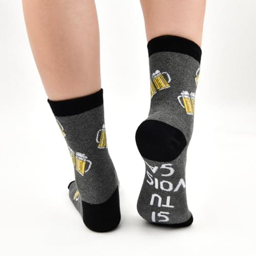 cheap4uk Chaussettes Fantaisie Coton Cadeaux Humoristique Pour Homme Femme Rigolote Cadeau Humour Fête Des Pères Chaussettes À La Maison