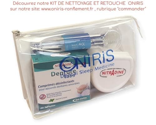 ONIRIS + Orthèse Anti Ronflement - Validé Cliniquement pour l Apnée Du Sommeil - Made in France - Gouttière dentaire - Orthèse d avancée Mandibulaire – Agit sur les causes d’un Mauvais Sommeil.