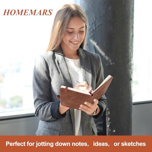 HOMEMARS Carnet de Notes, Petit Carnet, Petit Cahier, 3 Paquet, Cahier de Note, Carnet de Voyage, 14.4 cm x 9.6cm, Marron, Vert, Jaune, 192 Pages Chacune, Motif d'arbre en Relief, Cuir végétalien
