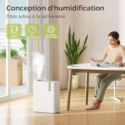Dhyala Purificateur d'Air Intelligent, contrôle vocal/APP, Purifier jusqu'à 161m2, véritable filtre à air à charbon actif HEPA, élimine 99,97% polluants, Air Purifier pour Poussières Animaux Odeurs