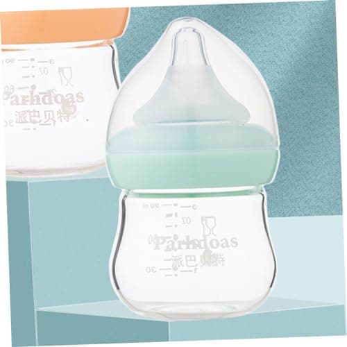 TOYANDONA Biberon En Verre Pour Biberon De Lait Pour Biberon Pour Nourrissons Biberon Anti Colique Biberons Pour Nouveau-né Entraîneur De Buvant Biberon à Col Large Un Verre