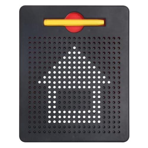 EIHI Billes Aimantées Enfant Billes Magnétiques,(Noir) lanche à Dessin Magnétique Tablette Magnétique Enfant Ardoise Magique avec Stylo pour Enfant Jouet Educatif