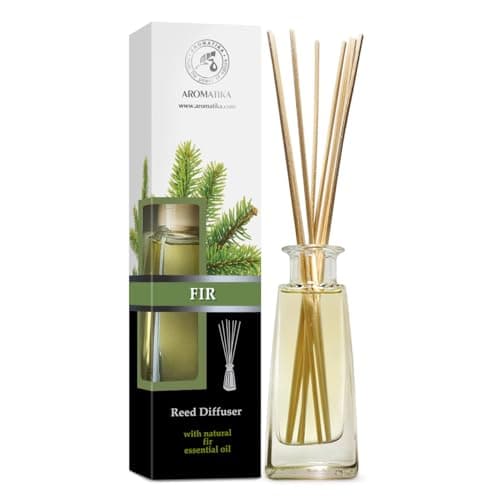 Diffuseur Parfum de Sapin 100ml - Diffuseur de Roseaux à l'huile Essentielle de Sapin - Parfum Frais et de Longue Durée - Aromathérapie - Diffuseur avec Les Bâtons - Desodorisant Maison