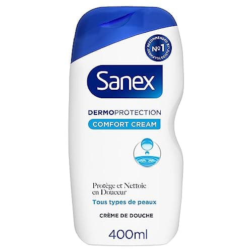 SANEX-Dermo Protection Gel douche formule-Pour Toute la Famille*-Développée Avec des Dermatologues-Nettoie En Douceur, Hydrate & Protège-Rend La Peau Plus Résistante-Rétablir Le pH-Lot de 12 X 400mL