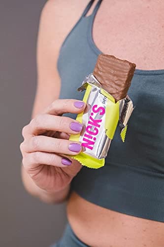 NICKS Barre protéinée Sans Sucres Ajoutés, Gaufrettes proteinées, Biscuits Sans Sucres Ajoutés Lowcarb, Sans Gluten | 25% de protéines | 203 calories | Vanille, 40 g X 24