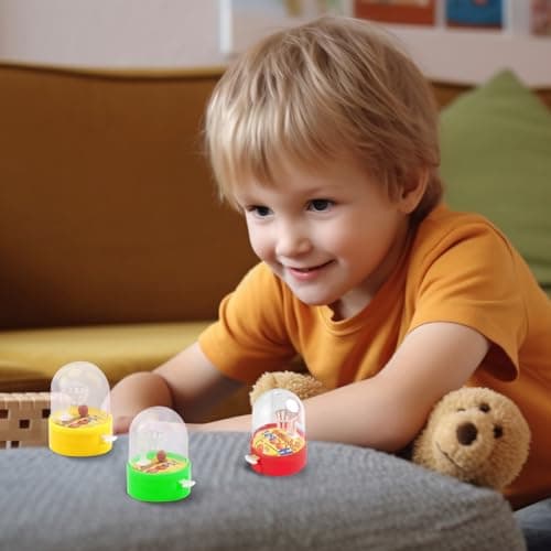 GUOYOU 12 Pcs Finger Basketball, Mini Flipper, Jouets de Flipper de Doigt, Basket-Ball à Doigts Jeu de tir, Flipper de Poche, Cadeau de Fête d'anniversaire pour Enfants, Les Garçons et Les Filles