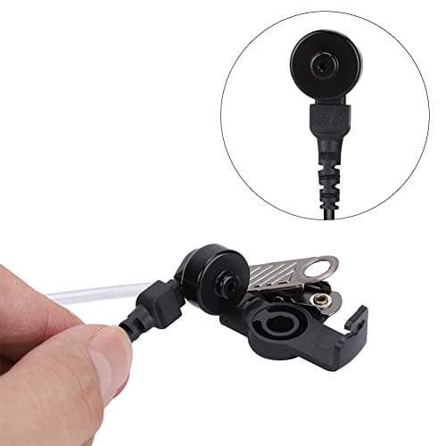 Diyeeni Kit De Surveillance Audio,Oreillettes Clear Acoustic Tube De 0,9 m à 2 Broches Covert PTT avec Micro IntégréPour Motorola Radio Security,Écouteur Écouteur PTT Talkie-Walkie