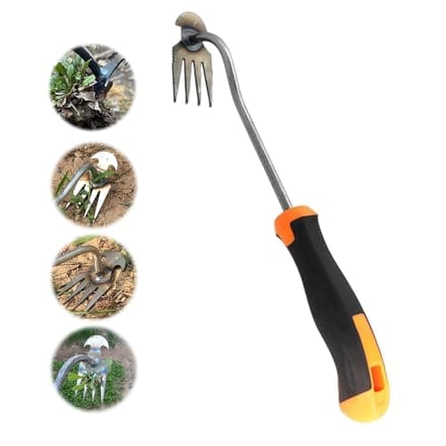 Arrache mauvaise herbes jardinage, outil de désherbage manuel, désherbage en acier inoxydable, désherbeur manuel, inoxydable extracteur de mauvaises herbes extérieur décoration pour jardin