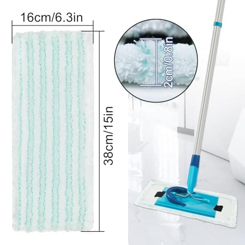 Balais Serpillères de Rechange, Serpillères en Microfibre pour Leifheit Clean Twist M Ergo Micro Duo, Remplacement des Têtes de Recharge de Vadrouille Chiffon 3 Pièces