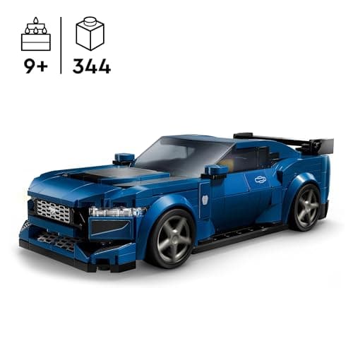LEGO Speed Champions La Voiture de Sport Ford Mustang Dark Horse Véhicule Jouet, Set de Construction pour Enfants, Idée Cadeau pour Les Garçons et Les Filles Dès 9 Ans, Décoration pour Chambre 76920
