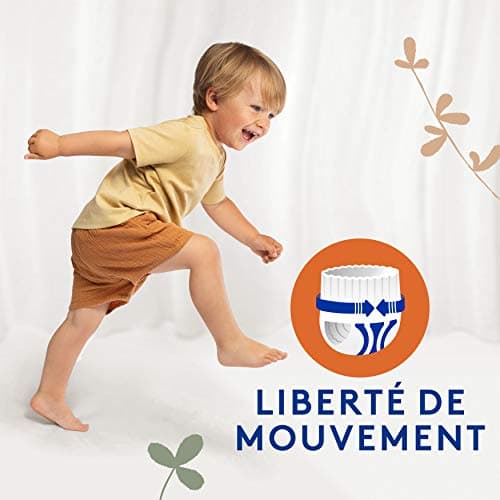 Lotus Baby Douceur Naturelle - Couches-culottes Bébé Taille 5 (enfant 12-20 kg) Pack 1 Mois - 120 Culottes