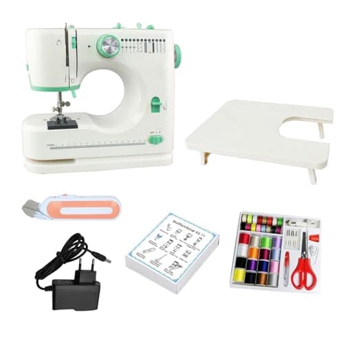 LetCart Machine à Coudre électrique pour Débutants, Machine À Coudre Automatique Électrique Avec Pédales, 12 Points Différents, Couture Automatique(Machine à Coudre + Accessoires de Couture)