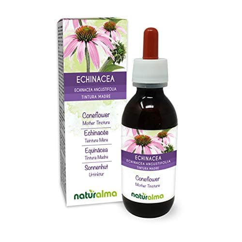 Échinacée (Echinacea angustifolia) racines Teinture Mère sans alcool Naturalma - Extrait liquide gouttes 120 ml - Complément alimentaire - Végétalien ou végan