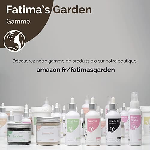 Fatima's Garden Savon Noir à l'Eucalyptus - Nettoyant Purifiant, 450g