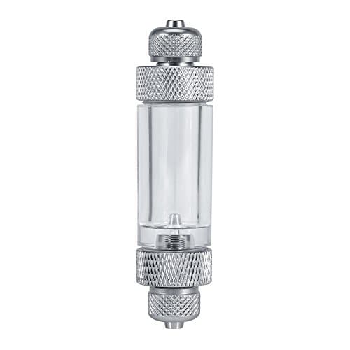 Compteur En Bulle De CO2 En Ligne Aquarium Avec Clapet Anti-Retour En Aluminium Simple Double Tête Non-Retour Bulle Counter Fish Tank Outil ( Double Head )