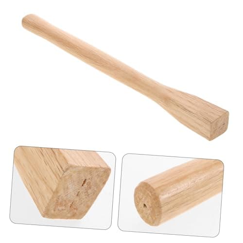 FUNOMOCYA Houe Manche en Bois Pelle Poignées Marteau Poignée Houe Poignées Charpentier Outil Fourniture De Jardin Accessoires De Jardin Poignée De Houe en Bois Remplacement Poignées en Bois
