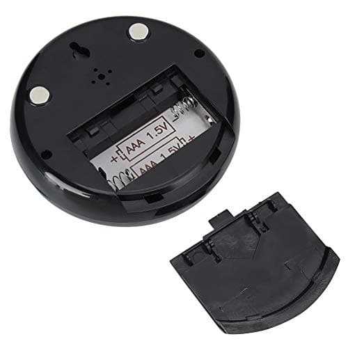 HERCHR Réveil de Voyage, Horloges Numériques LCD Horloge Digitale avec Température, Humidité pour Voyages, Chambre, Bureau, Reveil Matin a Piles