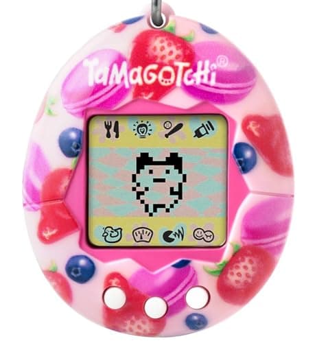 Bandai - Tamagotchi - Tamagotchi Original - Berry Delicious - Animal électronique virtuel avec écran Couleur, 3 Boutons et Jeux - Jouet Animal interactif en Français - Jouet Enfant 8 Ans et + - 42971