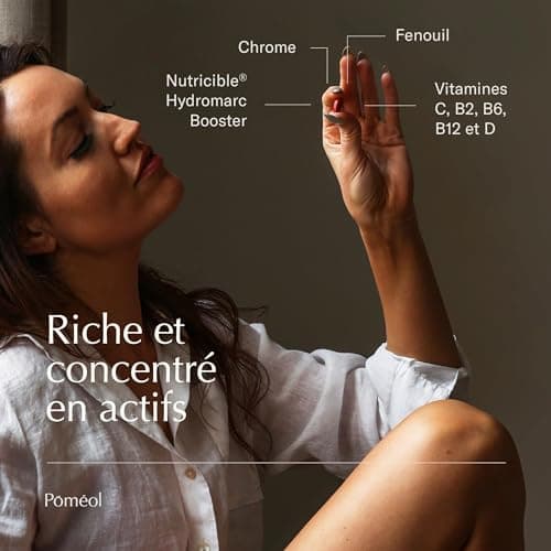 POMEOL | Complément Alimentaire Anti-cellulite | Programme Minceur | Coléus forskohlii, Marc de raisin, Fenouille, Vitamines C, B2, B6, B12 | Allège, affine la silhouette | Liposculpteur 2 mois