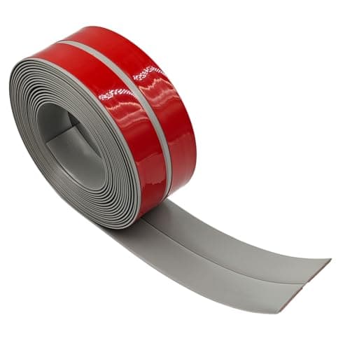 GELINTONG Plinthe souple PVC, Plinthe flexible - pliable, Plinthe souple premium pour revêtement de sol, Montage facile 30x30 mm – 6 mètre Blanc