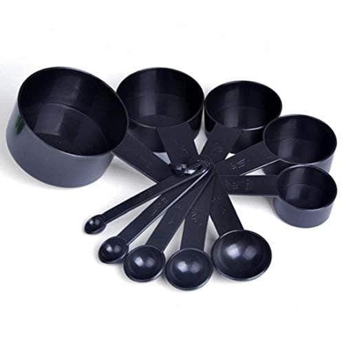 10pcs/set Measuring Cups Spoons Kitchen Tools Cups Foodservice Spoons Baking Cake Liquid Flour Ingredients Measure Spoon