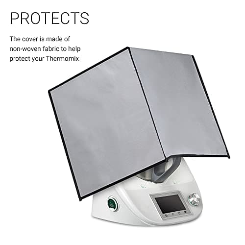 kwmobile Housse Compatible avec Thermomix TM5 / TM6 - Housse de Protection intégrale pour Robot de Cuisine - Gris Clair