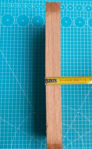 Morceaux de chêne brut, 30 × 120 × 310 mm deux pièces, un morceau de chêne dur pour les produits de bricolage, planche de chêne (1)