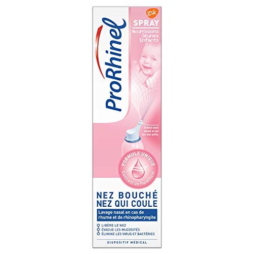 Prorhinel Spray Nasal Pour Bébé - Lavage Nez Bouché, Qui Coule et Congestionné, Rhume Nourrissons et Jeunes Enfants, 100ml