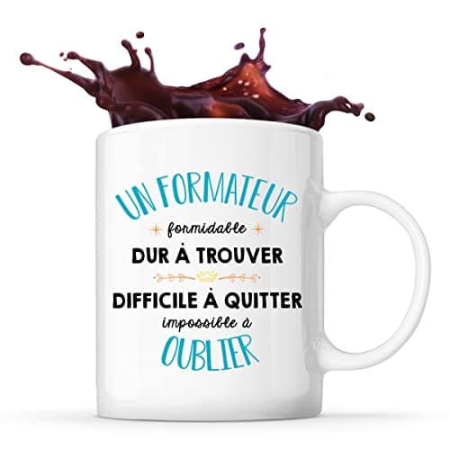 Tasse Un Formateur Formidable blanc | Mug cadeau ami collègue de travail, départ retraite