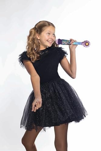 Lexibook, Disney Wish, Microphone Lumineux pour Enfant, Jeu Musical, Haut-Parleur intégré, Effets Lumineux, Prise Aux-in, Violet, MIC90WI