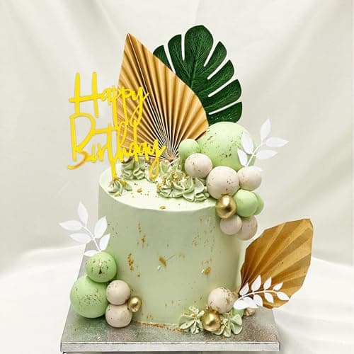 Cupcakes Toppers Balle, 50 PCS Décorations de Gâteau en Boule, Topper de Gâteau de Ballon, Mini Ballons Décoration de Gâteau, Decoration Gateau Anniversaire pour Mariages, Baby Showers (Vert)