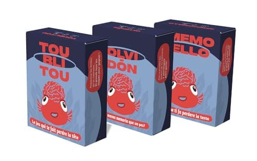 TOUBLITOU – Jeux de société Famille et Amis – 220 Cartes pour Tester sa mémoire immédiate – Jeu de Carte Adulte – idée Cadeau – Nouvelle Version